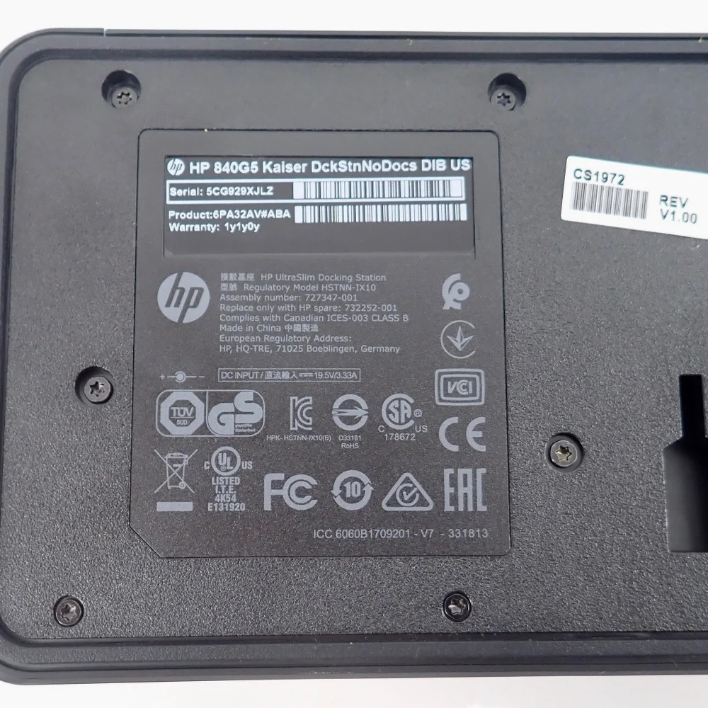 HP 840G5 Kaiser Docking Station Tested Works Well